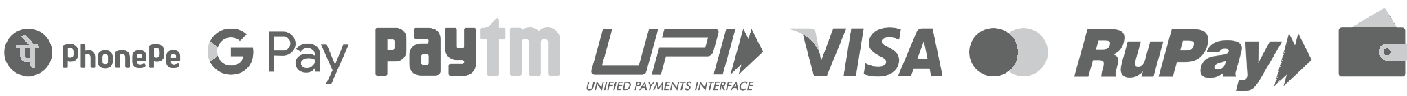 Secure Payment Methods: Visa, Mastercard, UPI, RuPay